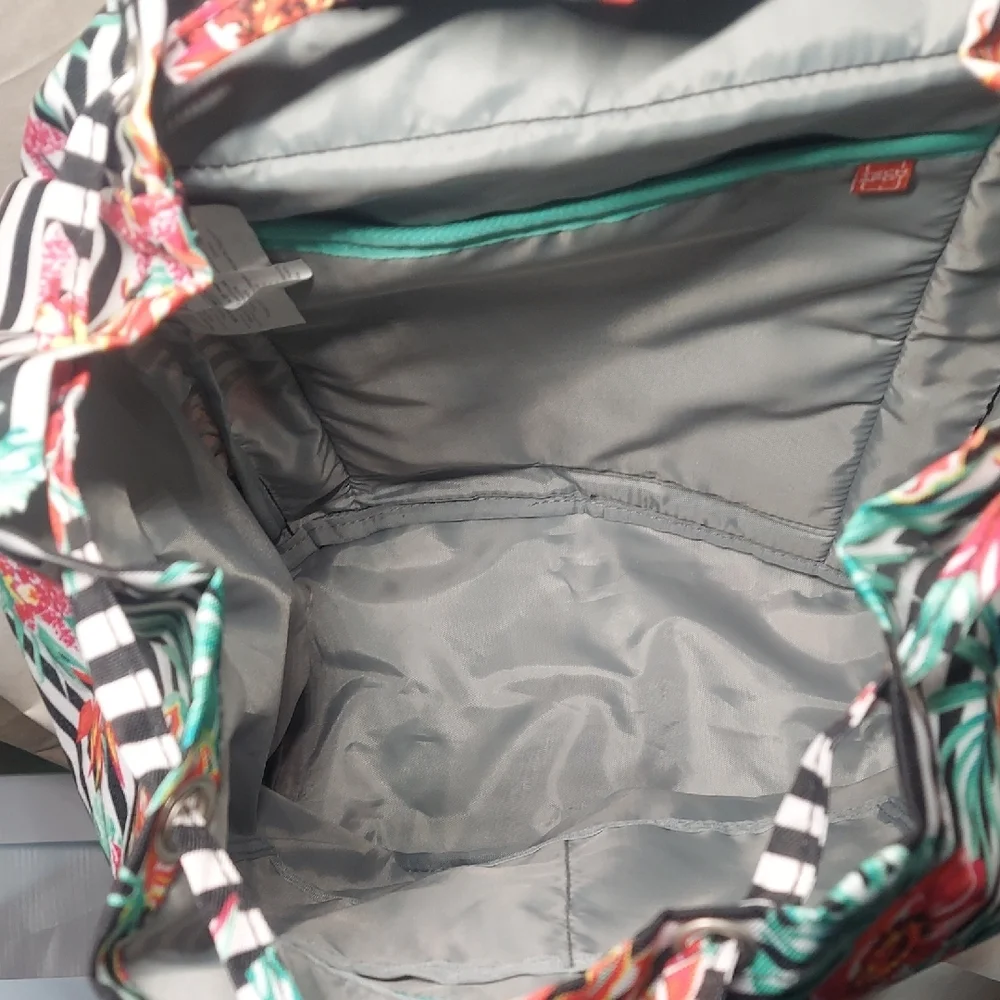 High Sierra Elly Backpack Tropical Stripe Black Floral Rucksack Tech Spot Tablet